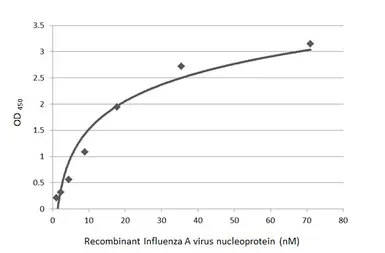 Anti-Influenza A virus Nucleoprotein antibody [GT1236] used in ELISA (ELISA). GTX629633