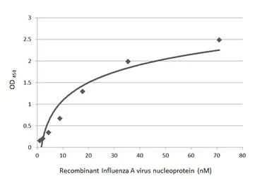 Anti-Influenza A virus Nucleoprotein antibody [GT1236] used in ELISA (ELISA). GTX629633