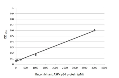 Anti-ASFV p54 antibody [GT1075] used in ELISA (ELISA). GTX635691