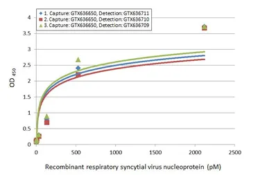 Anti-Respiratory Syncytial virus Nucleoprotein antibody [HL1248] used in ELISA (ELISA). GTX636650